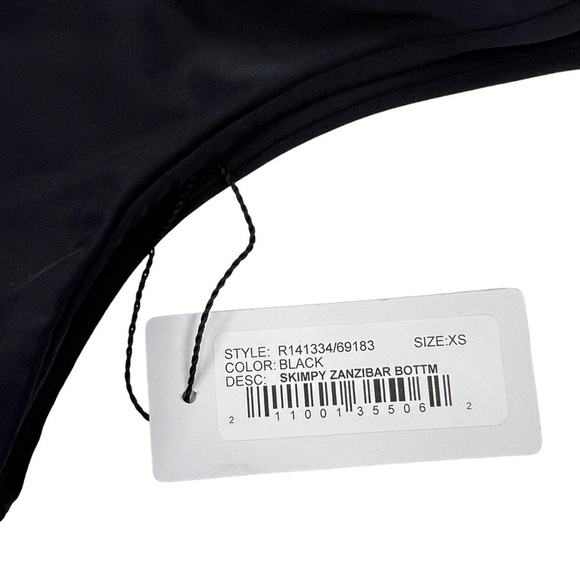 RACHEL PALLY Black Cheeky Skimpy Zanzibar Bikini Bottom Size XS - Picture 4 of 8